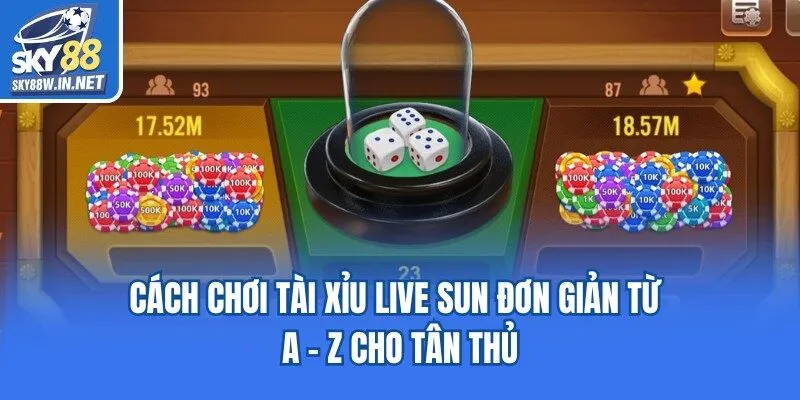 Cách chơi tài xỉu live sun đơn giản từ A - Z cho tân thủ