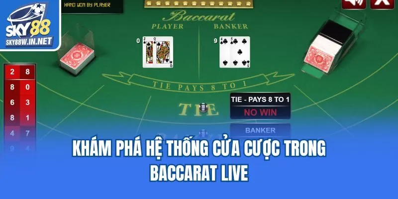 Khám phá hệ thống cửa cược trong Baccarat live
