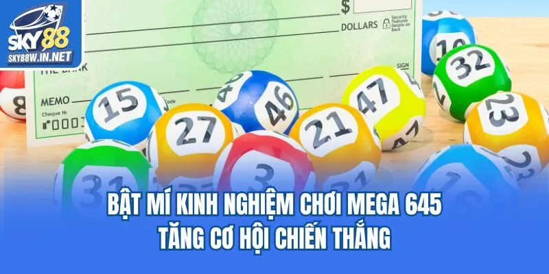 Bật mí kinh nghiệm chơi Mega 645 tăng cơ hội chiến thắng