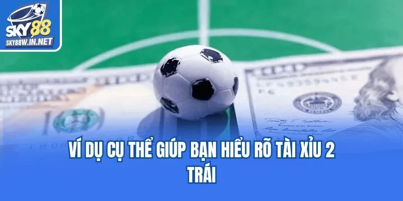 Ví dụ cụ thể giúp bạn hiểu rõ tài xỉu 2 trái